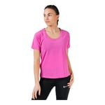 Nike Miler Breathe T-Shirt Femme Active Fuchsia/Reflective Silver FR : M (Taille Fabricant : M)