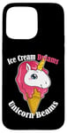 iPhone 15 Pro Max Ice Cream Dreams Unicorn Beams Sweets Magical Treat Case