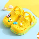 Barn Clogs Pojkar Flickor Söta Cartoon Toddler Sandaler Barn Tofflor ----- Gul （Storlek 22-23）