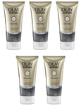 5 x OLAY SCRUBS Detoxifying Charcoal Crush Facial Scrub (150ml)  **£5.19/unit**