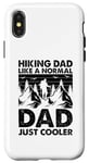 Coque pour iPhone X/XS Un papa qui fait de la randonnée comme un père normal, juste plus cool - Hiking Daddy