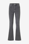 Vila - Jeans viBetty RW Flared Jeans Grey Osc01 - Grå