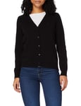 GANT Women's Superfine Lambswool Cardigan Pullover Sweater, Black, X-Large