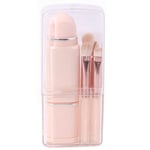 Qqdd 8 in 1 Travel Loose Powder Brush Foundation Blending Lip Brush Portable Makeup Brushes Sets Red (punainen)