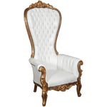 Fauteuil Louis XVI de style français en hêtre massif