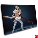 DANCE BALLERINA CANVAS Wall Art Picture Print A4