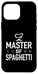 Coque pour iPhone 16 Pro Max Master of Spaghetti Carbonara – Chapeau de chef de cuisine amusant Italie