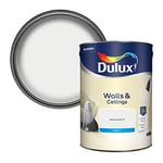 Dulux Matt Emulsion Paint For Walls And Ceilings - White Cotton 5 Litres