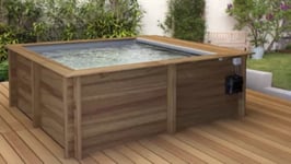 Piscine hors sol urbaine Mypool 4,20 x 3,50 x h.1,33 m + couverture automatique