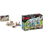 Playmobil 71268 Astérix : Numérobis et la Bataille du Palais & 70934 Astérix : Les légionnaires Romains - avec Quatre Romains avec des Casques, des épées et des boucliers - Les Aventures d'Obélix