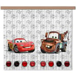 Ag Art - Rideaux Cars Flash Mcqueen et Martin Disney - Light : 180X160 cm