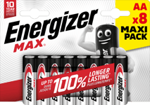 Motorservice/Jaktia Energizer Max AA 8-pack