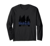 Into the Woods - Tranquil Nature Silhouette Long Sleeve T-Shirt