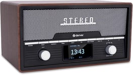 Radio Dab Lecteur CD - Radio Vintage - Bluetooth - 20 Stations préréglées - Dab/FM/AUX - MDA525DW