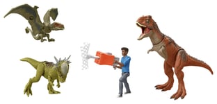 Jurassic World World: Chaos Theory Darius Figure & Dinosaurs Pack