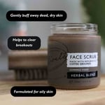 UpCircle Coffee Face Scrub - Herbal Blend For Oily, Combination + Spot Prone - +