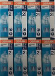 Pack of 8 Osram 20W = 25W G9 2pin Halopin Halogen Capsule Clear Dimmable bulb