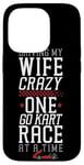 iPhone 14 Pro Go Kart Racing Wife Husband Vintage Driving My Wife Crazy Case