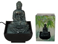 Sitting Buddha Table Water Fountain - Tranquil Indoor Relax Gift