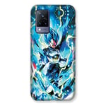 Coque pour Vivo V21 5G Manga Dragon Ball Vegeta Bleu