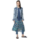 Veste Desigual  veste femme 19SWED29 Burns denim dark bleu