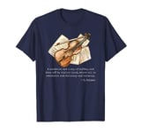 Off To Violin Land - Sherlock Holmes Book Quote T-Shirt