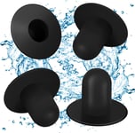 Jeu de 4 pièces de rechange pour chevilles de piscine (noires) - Bouchons de trou de filtre de pompe de filtration de piscine au sol