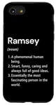 Coque pour iPhone SE (2020) / 7 / 8 Ramsey Définition du nom Dictionnaire amusant