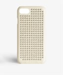 The Case Factory iPhone SE 2020 Skal Borchie Nappa Ivory Silver Studs