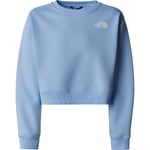 The North Face Crop Cutline Oversized Crew Sweatshirt Barn - Blå - str. 147 - 151