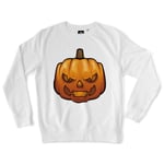 Teetown - Sweat Unisexe - Citrouille Méchante - Halloween Fêtes Déguisement Novembre Farces Bonbon Horreur Peur Enfants - Coton Bio