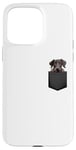 iPhone 15 Pro Max Funny Scottish Deerhound Puppy Dog In Pocket Cute Pet Lover Case