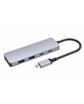 DLH DY-TU5125 hub & concentrateur USB Type-C 10000 Mbit/s Gris