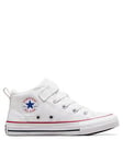 Converse Kids Boys Malden Street Mid Trainers - White, White, Size 11 Younger