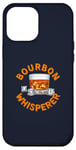 Coque pour iPhone 12 Pro Max Costume humoristique Bourbon Whisperer pour amateurs de whisky