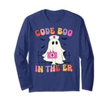 Code Boo In The Er Nurse Halloween Boo Long Sleeve T-Shirt