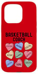 Coque pour iPhone 15 Pro Tee-shirt humoristique pour entraîneur de basket-ball