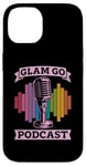 iPhone 14 Glam Go Podcast Producer Podcast Host Microphone Podcasting Case