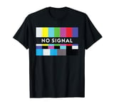 Funny Vintage 70s 80s No Signal Television Retro Screen T-Shirt