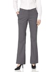 Dickies Women's Slim Fit Boot Cut Leg Twill Pant-Petite/Tall Khakis, Charcoal V1, 10