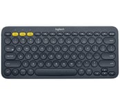 Logitech K380 Multi-Device Bluetooth Keyboard - tastatur - Russisk - svart Inn-enhet