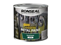 Ronseal Direct to Metal Paint Rural Green Satin 250ml