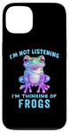 iPhone 13 I'm Not Listening Ocean Animals Funny Frog Lover Case