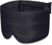 100 % Mulberry Silk Sleep Mask -silmämaski säädettävällä päänauhalla miehille