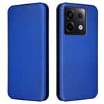 Xiaomi Redmi Note 13 5G Fodral Kolfibertextur Blå