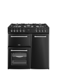 Belling Farmhouse 90DF Dual Fuel Range Cooker, Black