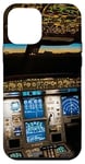 Coque pour iPhone 12 mini Plane Cockpit Flight Instruments Aircraft Pilot Aviation Art