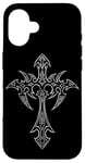 iPhone 16 Gothic Cross Grunge Aesthetic Y2k Mall Goth Case