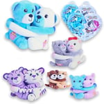 #sbabam Funny Box Doki Abbra. Animaux gâteaux câlins, 4 pièces, Jeux kiosque, Vous Pouvez trouver Chat Chien Ourson et Autres, Peluche Douce pour Cadeau Enfant, ABBRACCAZ TI