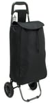 Large Capacity Strong Wheelie Shopping Trolley Folding Durable Wheeled Bag Black